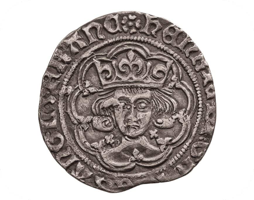 Medieval hammered silver coin