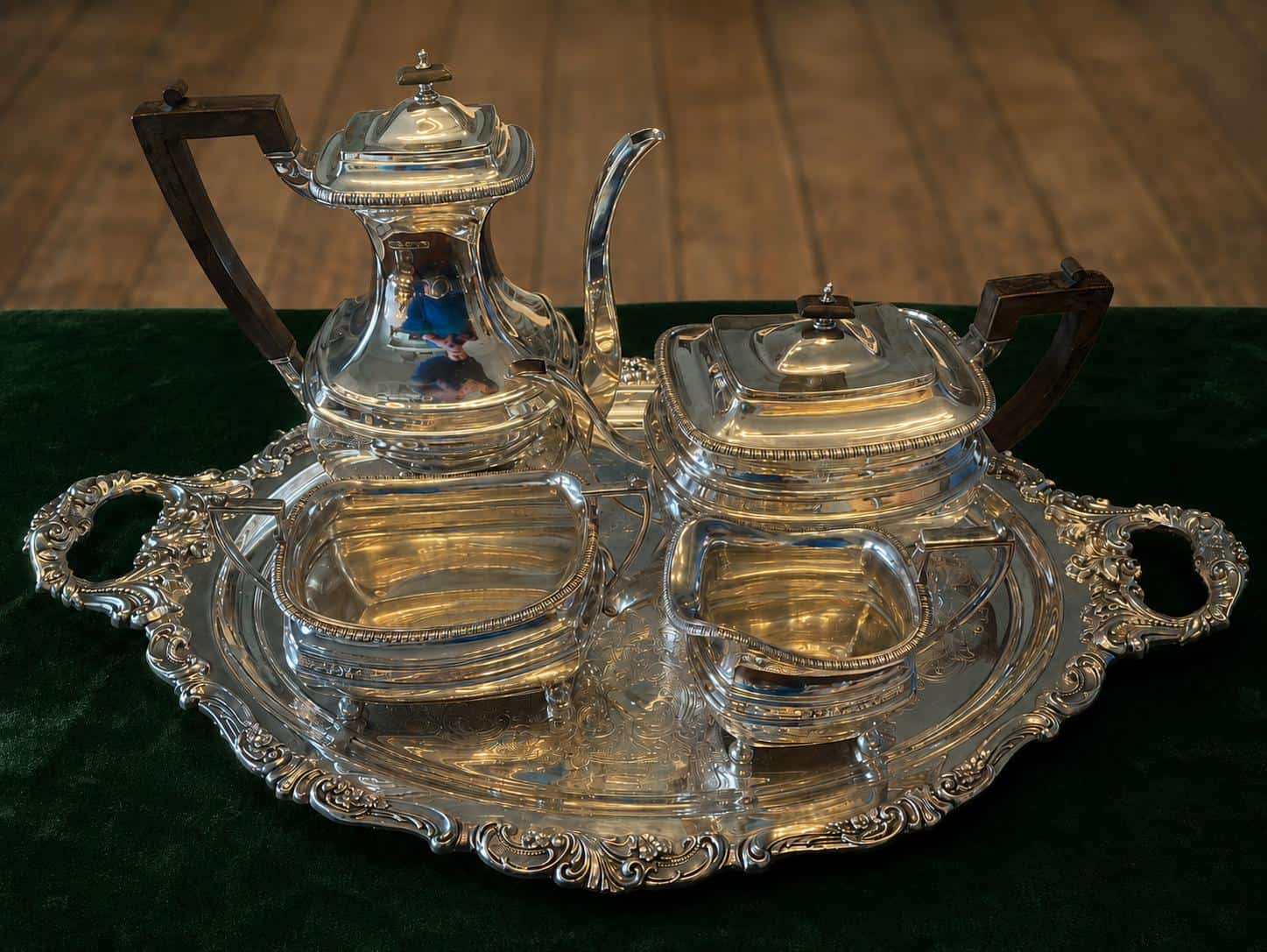 Victorian silver tea set